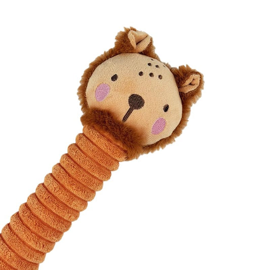Squeaky Dog Chew Toys for Aggressive Chewers, Cute Brown Chew Toys for Large and Medium, Playing and Chewing to Keep Busy, Interactive Squeaky Dog Toy for Boredom, Tug of-War - color: Brown