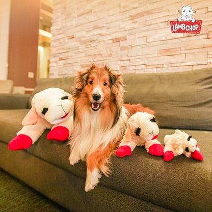 Multipet Standing Lamb Chop 13" Dog Toy - size: 13" Standing, style: White