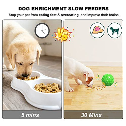 Dog Puzzle Toy – Durable Squeaky Chew Toy for Medium & Large Dogs, Treat Dispenser for Slow Feeding & Interactive Play (Green) - color: Green