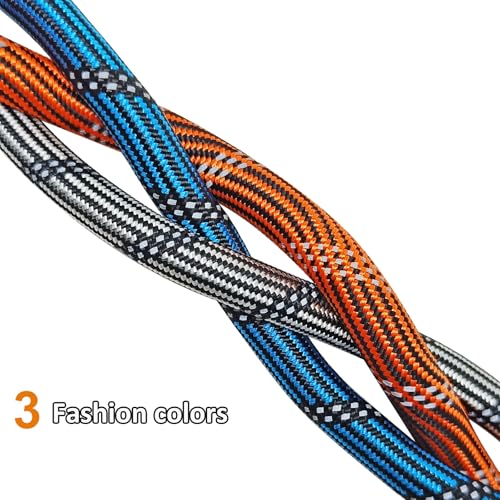 Long Dog Leash, 10/15/20/30/50FT Dog Training Leash with Soft Handle, Reflective Heavy Duty Rope Dog Lead for Medium Large Dogs Outside Play, Camping (3/8" x 15ft, Blue) - color: Blue, size: 15ft x 3/8inch