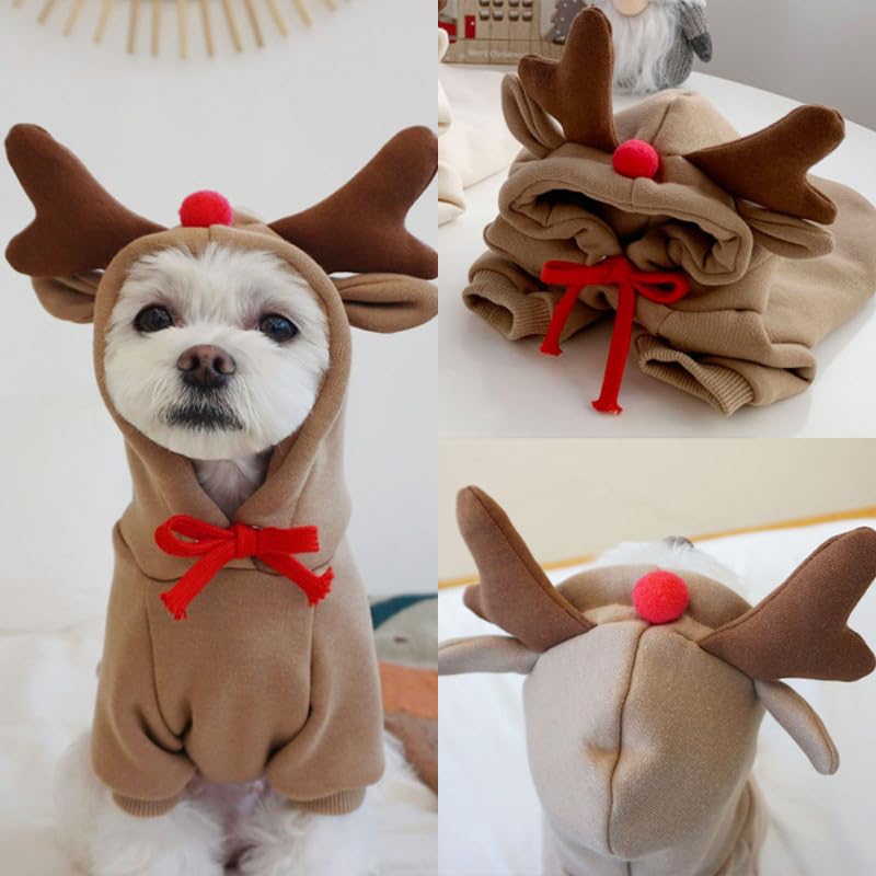 Warm Dog Winter Clothes Cute Fruit Dog Coat Hoodies Fleece Pet Dogs Costume Jacket for French Bulldog Chihuahua Ropa para Perro(Coffee,XL) - color: Coffee, size: XL