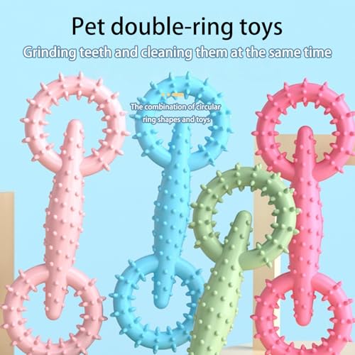 Rubber Dog Chew Toy for Aggressive Chewers, Promotes Teeth Health, Interactive Pet Teeth Cleaning Toy, Pet Enrichment - color: C