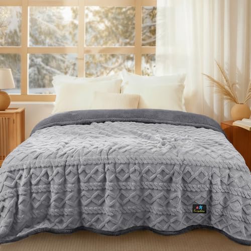 Luciphia Waterproof Pet Blanket, Liquid Pee Proof Dog Blanket for Sofa Bed Couch, Reversible Sherpa Fleece Furniture Protector Cover for Small Medium Large Dogs Cats, Light Grey King Size（90" x 82"） - color: Light Grey, size: King (100" x82")