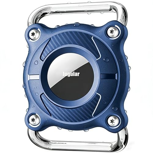 IPURLAR for Airtag | Dog Airtag Holder | Waterproof - Airtag Dog Collar Holder with Removable Metal Loop, Light Weight fit Width1.2in/ Thick0.18in Airtag Collar Holder/Deep Blue - color: Deep Blue