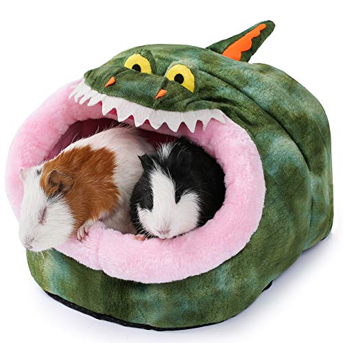 Rat Bed Hut Guinea Pig Hideout House Small Animal Tent Accessories Rabbit Hideaway Igloo Supplies for Cages(XL,Crocodile) - color: 3-Crocodile, size: XL