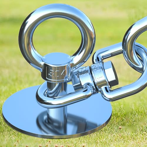 Dog Tie Out Stake for Yard,(up to 300lbs),360° Swivel Dog Run Anchor,Use Any Tie Out Cable or Yard Leash- Outdoor Camping(Anchor Only) - size: dog stake/300lbs/Anchor Only