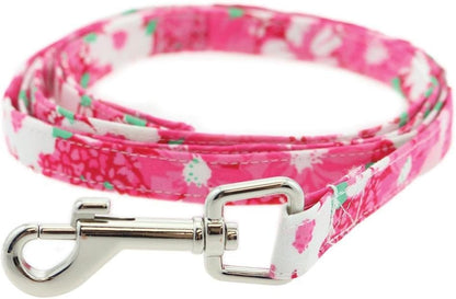 Cool Mesh Dog Harness - Dog Vest for Pets, Simple Step in and Go Design, Harness for Dogs with Leash, Hawaiian Hibiscus Pink, Medium by Doggie Design - size: Medium