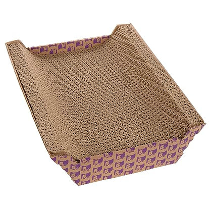 SmartyKat Super Scratcher Chaise Corrugated Cat Scratcher,Catnip Infusion Technology - Brown,One Size,(Pack of 6) - size: One Size (Pack of 6), style: Super Scratcher (Catnip Infused)