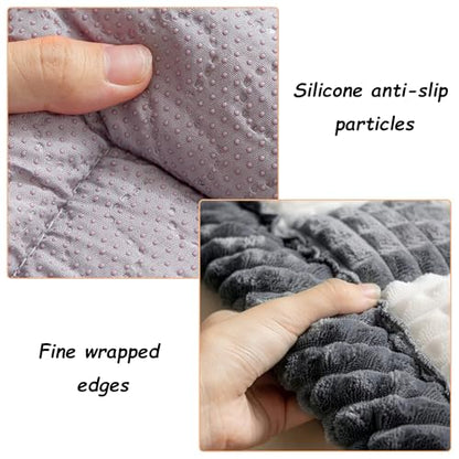 Dog Bed for Car, Backseat Pet Bed Mat, Dog Seat Cover for Car Back Seat, Non-Slip Travel Pet Mat, Fit for Backseat Extenders and Seat Covers (Gray&White, 24.8x54inch) - color: Gray&White