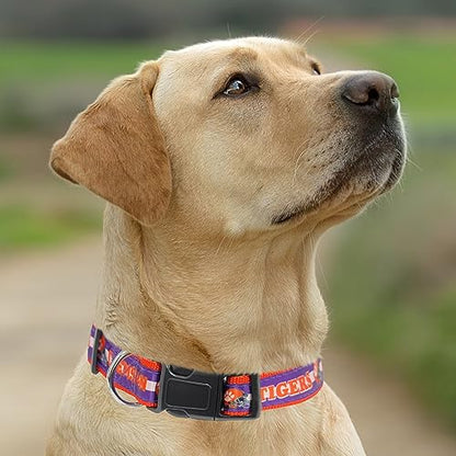Pets First Collegiate Pet Accessories, Dog Collar, Clemson Tigers, Medium - color: Clemson Tigers, size: Medium