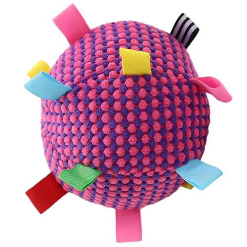 BOSREROY Interactive Dog Ball Toy, Fetch, Soft 6.3 in / 16 Cm Pet Plush