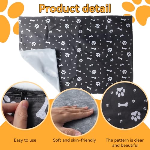 Klmnop Washable Dog Crate Pan Cover, Reversible Cool Side & Warm Side Dog Bed Liner for Pet Crate Pan 49 x 30 Inch, Cover Only(Grey) - color: Grey-49 x 30 Inch