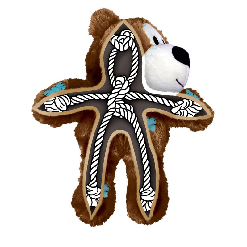 KONG Wild Knots Bear Dog Toy - Small/Medium - Assorted Colors