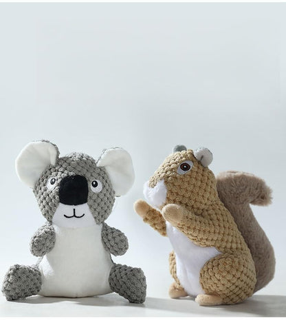 Interactive Squeaky Dog Chew Toys for Aggressive Chewers, Cute Koala Squeaky Dog Toy for Puppy Small Medium Large Dogs Chewing, Playing, Keep Them Busy, Teeth Cleaning and Gum Massage - color: Koala