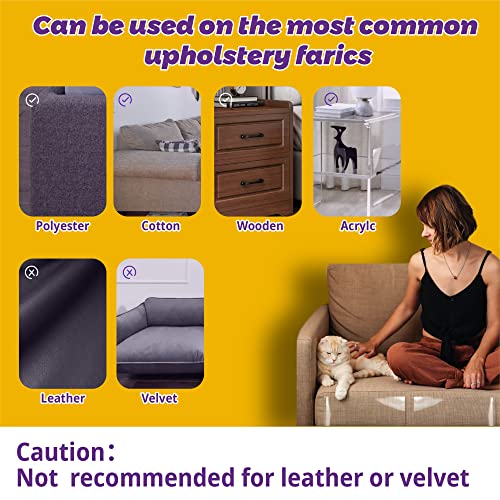 Cat Scratch Furniture Protector-16-Pack –Single-Sided, Heavy-Duty Self-Adhesive Tape, No-Residue for Couch, Doors & Walls - NO PINS - size: 16P NO pins