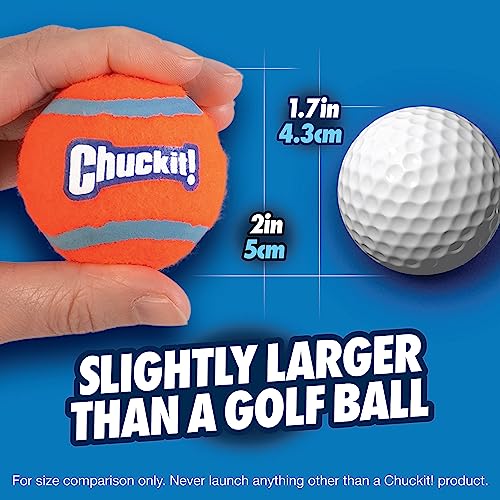 Chuckit! Dog Tennis Ball Dog Toy, Small (2 Inch Diameter) for dogs 0-20 lbs, Pack of 2 - size: Small - Pack of 2
