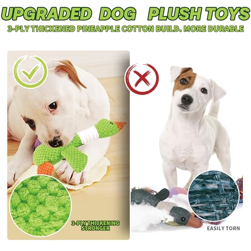 Pweituoet Squeaky Toys for Aggressive Chewers - Tough Dog Toys for Large & Medium Breed Puppies