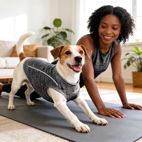 PETCARE Sun Protection Dog Shirts for Small Dogs Quick Dry Soft Stretchy Dog T-Shirts with Reflective Label Tank Top Sleeveless Vest Pet Clothes, Athletic Fabric, Black, XS (Chest 13" Length 9.8") - color: Black, size: XS ( Suggest 2-5 lbs)