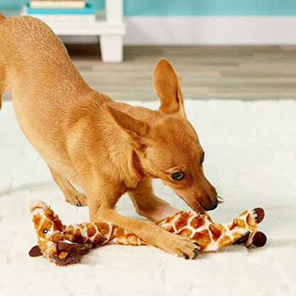 SPOT Skinneeez Giraffe 14 Inch Stuffing-Free Plush Squeaky Dog Toy – Soft Interactive Chew Toy for Small and Medium Dogs – Mess-Free Play for Light & Moderate Chewers - style: Mini Giraffe