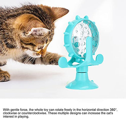 GLOGLOW Interactive Feeder – Adjustable Treat Dispensing Cat Toy, Slow Feeder for Digestion, BPA-Free Plastic, Lightweight & Dishwasher Safe, Blue - color: blue
