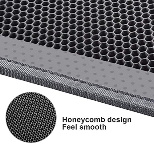 Pieviev Cat Litter Mat Double Layer Waterproof Urine Proof Trapping Mat 1 Pack (Gray, 30x24 Inch (Pack of 1)) - color: Gray