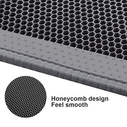 Pieviev Cat Litter Mat Double Layer Waterproof Urine Proof Trapping Mat 1 Pack (Gray, 30x24 Inch (Pack of 1)) - color: Gray