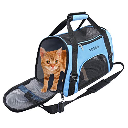 YLONG Airline Approved Pet Carrier,Soft-Sided Pet Travel Carrier for Cats Dogs Puppy Comfort Portable Foldable Pet Bag