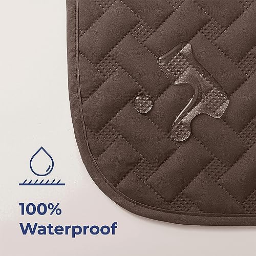 gogobunny 100% Double Sided Waterproof Dog Blanket Soft Pet Bed Cover Reversible Protect Furniture Couch Sofa Car for Puppy Cat Kids (Dark Chocolate/Light Chocolate, 82x82 Inch (Pack of 1)) - color: Dark Chocolate/Light Chocolate, size: 82x82 Inch (Pack o