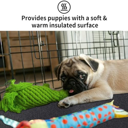 Kennel Pad Dog Crate Mat Liner, Absorbs Urine, Waterproof, Non-Slip, Washable Puppy Pee Pad for Kennel Training - Under Pet Cage to Protect Floors, Cut to Fit (30" x 38" 2 Pack-Equal to 60" x 38") - size: 30" x 38" - 2 Pack