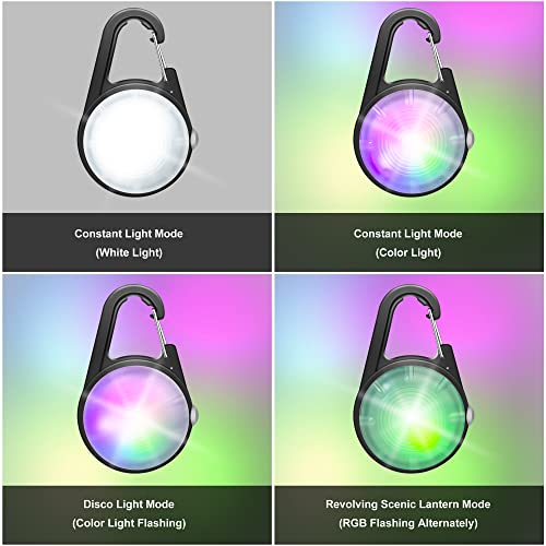 Dog Collar Light, 4 Modes Dog Lights for Night Walking, Rechargeable LED Pet Collar Light for Nighttime Clip on, IP68 Waterproof Pet Walking Accessories-2 Pack(Black) - color: Black