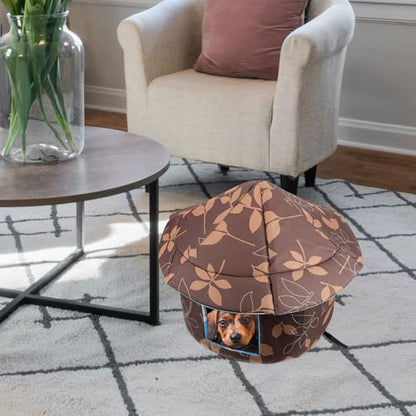 ibasenice Detachable Warm Cat House with Oxford Fabric Waterproof Pet Nest Medium Size for Outdoor and Indoor Use Removable Washable Cat Cushion Sleeping Bed