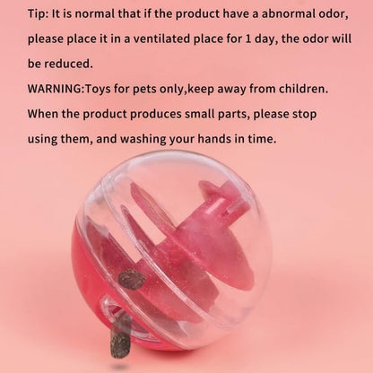 Cat Slow Feeder Puzzle Ball - Interactive Treat Dispenser Toy for Cats, Helps Relieve Boredom, Promotes Healthy Eating, Reduces Fast Eating, Cat Food Puzzle Ball