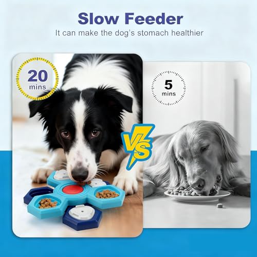 Dog Slow Feeder - Interactive Dog Food Puzzle Toy, Treat Maze Game for Dogs & Cats, Mental Stimulation & Boredom Relief, Adjustable Difficulty Pet Enrichment Toy (Three Layers) - size: three layers