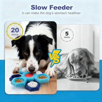Dog Slow Feeder - Interactive Dog Food Puzzle Toy, Treat Maze Game for Dogs & Cats, Mental Stimulation & Boredom Relief, Adjustable Difficulty Pet Enrichment Toy (Three Layers) - size: three layers