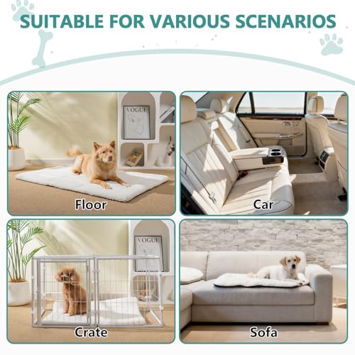 Dog Mat Soft, Pet Bed for Comfortable Rest, Ideal for All Dog Sizes, Machine Washable, Durable & Easy to Clean,30x20x1 in,Black - size: 30x20x1 in