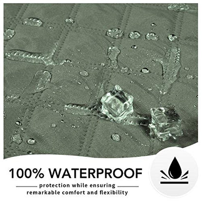 Easy-Going 100% Waterproof Dog Bed Cover, Non-Slip Pet Blanket for Furniture, Washable Couch Cover, Repleasement Sofa Cover (52x82 in,Greyish Green) - color: Greyish Green, size: 52x82 in