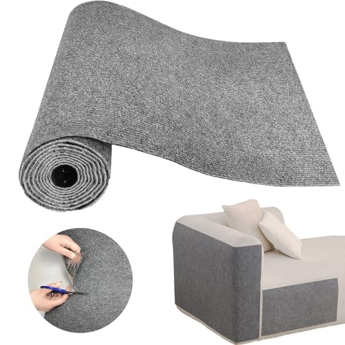Cat Scratch Couch Furniture Protector, Adhesive Cat Scratch Pad Deterrent for Furniture, DIY Climbing Cat Scratcher Couch Protector from Cat Claws Scratching for Indoor (Light Grey, 78.7x15.8Inch) - color: Light Grey, size: 78.7x15.8Inch