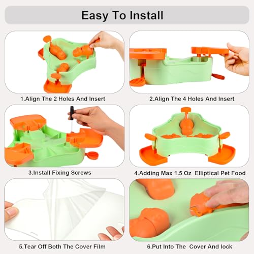 Dog Cat Treat Dispenser Slow Feeder Toy, 3-in-1 Interactive Dog Puzzle Press Toys, Dog Enrichment Toy No-Slip Interactive Brain Training Toys for Smart Dog Cats (Grey/Yellow) - color: Grey/Yellow