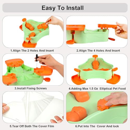 Dog Cat Treat Dispenser Slow Feeder Toy, 3-in-1 Interactive Dog Puzzle Press Toys, Dog Enrichment Toy No-Slip Interactive Brain Training Toys for Smart Dog Cats (Grey/Yellow) - color: Grey/Yellow
