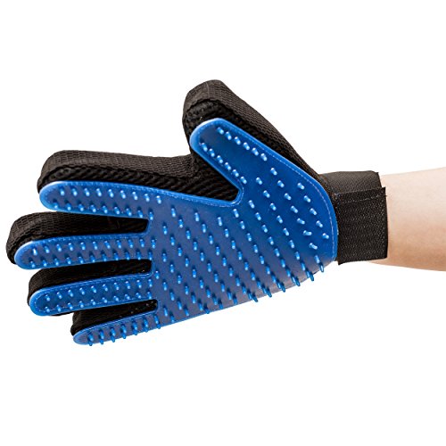Franklin Pet Supply Co. SHED-MASTER - Pet Grooming Gloves - Gentle De-shedding Dog + Cat Hair remover - Long + Short Hair Remover - Great For Floors + Furniture