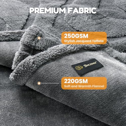 Waterproof Dog Blanket for Small Dog – Double Sided Washable Cat Puppy Blanket, Soft, Warm, Pet Throw Essentials, Grey M(40×28)"