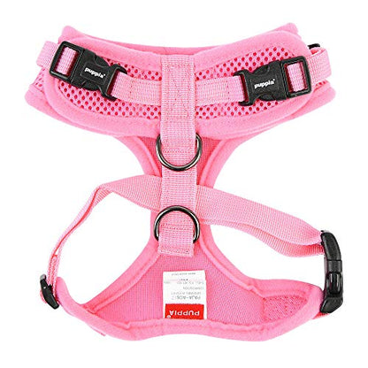 Authentic Puppia RiteFit Harness with Adjustable Neck, Pink, Medium - color: Pink, size: Medium