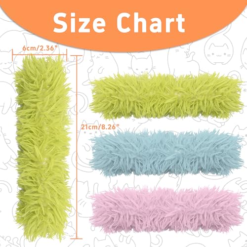 3 Pack Soft and Durable Cat Pillows, Rich Color Catnip Toys - Indoor Interactive Cat Kicker Toys for Cats (Green Set) - color: Green+Blue+Pink