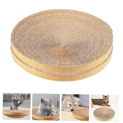 ULTECHNOVO 2pcs Replaceable Cat Scratcher Pads, Recycled Corrugated Cardboard Scratch Board, Sturdy Wear-Resistant Kitten Scratchers for Indoor Cat Accessories and Play
