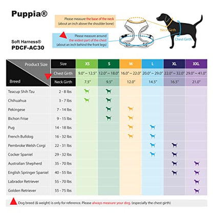 Puppia Soft Dog Harness No Choke Over-The-Head Triple Layered Breathable Mesh Adjustable Chest Belt and Quick-Release Buckle, Black, Small (Pack of 2) - color: Black, size: Small (Pack of 2)
