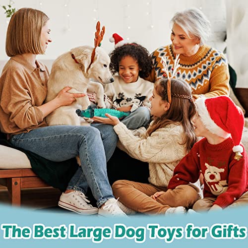 Dog Toys for Aggresive Chewers：Tough Dog Toys for Large Dogs - Indestructible Dog Toy- Heavy Duty Dog Toys for Small/Medium/Large Dogs Breed to Keep Them Busy