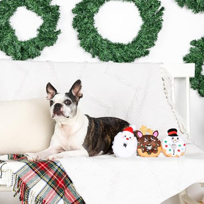 Fringe Studio Plush Dog Toy Set, A Hole Lot of Holiday Fun, 3 Piece Set, Pet Shop Collection (662064) - color: Holiday Fun
