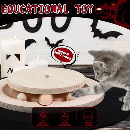 Scratching Posts for Indoor Cats Adults,45'' Tall Halloween Gothic Scratching Post with 3.5Inch Diameter Sisal Rope,Black Cat Scratcher with Interactive Ball Toys Self Groomer Brush for Large Cats - color: black-45inch
