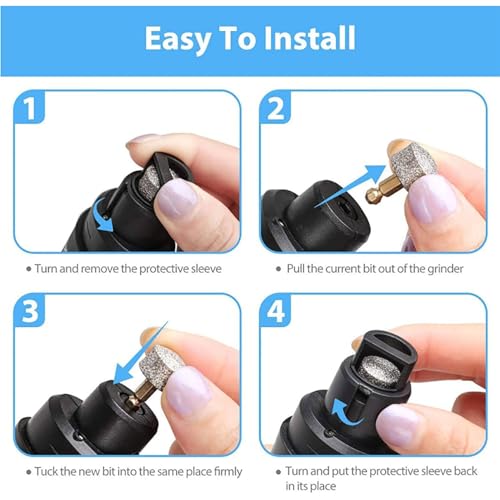 Electric Dog Nail Grinder & Trimmer - Rechargeable, Quiet, Low Vibration Pet Grooming Tool for Small & Large Dogs - Safe Paws Clipper with LED Light for Professional Home Grooming - color: 2Pc