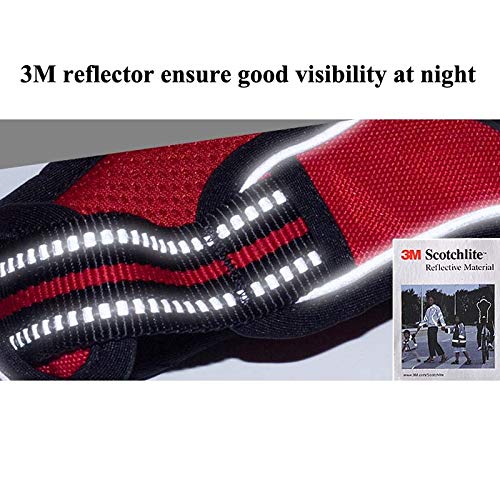 Reflective nylon large pet dog harness all-weather service dog V -shaped pad adjustable safety lead belt pet L69-81cm chest brown